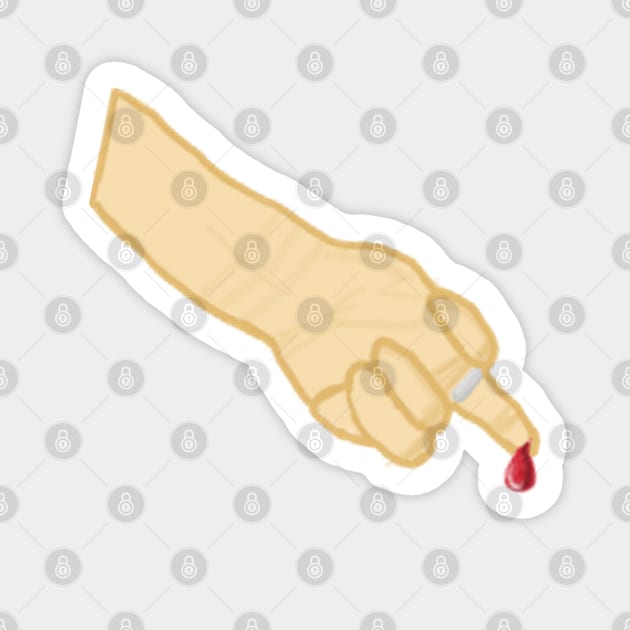 Finger Pricks Sticker by CatGirl101